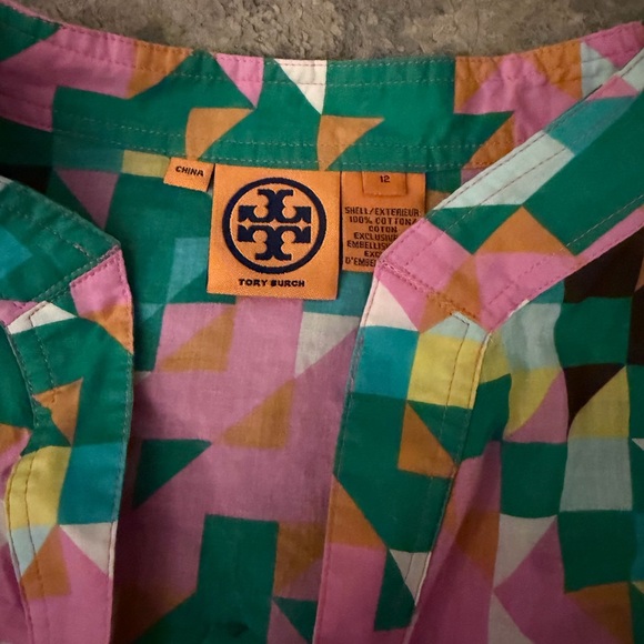 Tory Burch Multicolor Geometric Tunic - Picture 2 of 6